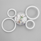 Люстра с ПДУ 2035/4 LED 112 Вт белый 57×37×4.5 см BayerLux - фото 4367193