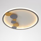 Люстра с ПДУ 2215/1 LED 122Вт диммер серо-золотой 50х50х7 см BayerLux 7087839 - фото 14001940