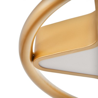 Люстра с ПДУ 2222/1 LED 110Вт диммер золото 48х48х7 см BayerLux