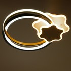 Люстра 2224/1 LED 160Вт диммер бело-черный 50х50х7 см BayerLux - фото 24578514