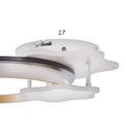 Люстра 2224/1 LED 160Вт диммер бело-черный 50х50х7 см BayerLux - фото 24578517