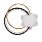 Люстра 2224/1 LED 160Вт диммер бело-черный 50х50х7 см BayerLux - фото 24578519