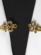 Зажим для кардигана «Бант», цвет золотой в чернёном золоте 7332944