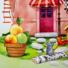 Полотенце Этель "Дом там, где сердце" 40х73 см, 100% хл, вафля 160 г/м2 7534263