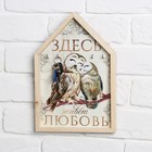 Ключница настенная «Совы в доме», 19,9 х 29,3 см. 7504600 - фото 16618496