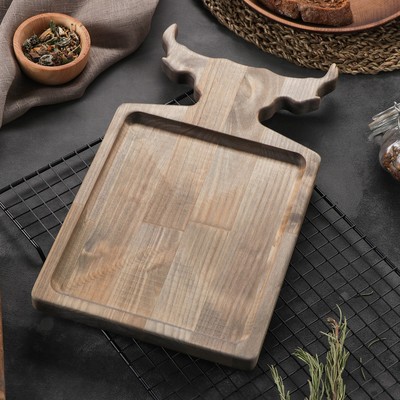 Доска для подачи деревянная Adelica «Авторская», 35×20×1,8 см, берёза