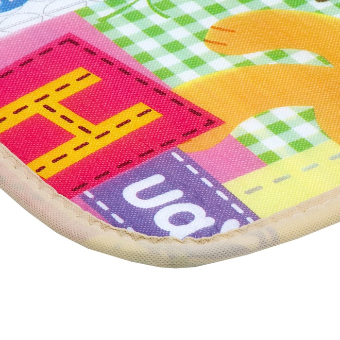 Игровой коврик для детей складной «Яркие цифры», двусторонний, размер 180х100 см, Крошка Я - фото 1908802607