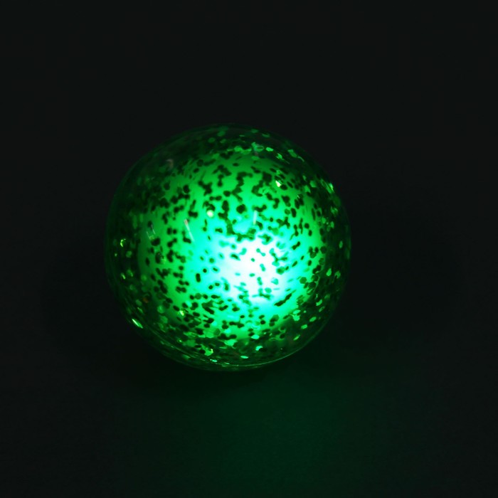 Мяч каучук «Блеск» световой, цвета МИКС - фото 1889697691