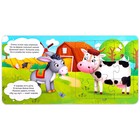Книга картонная «Они живут на ферме», 12 стр., с пазлами 5 шт. - Фото 4