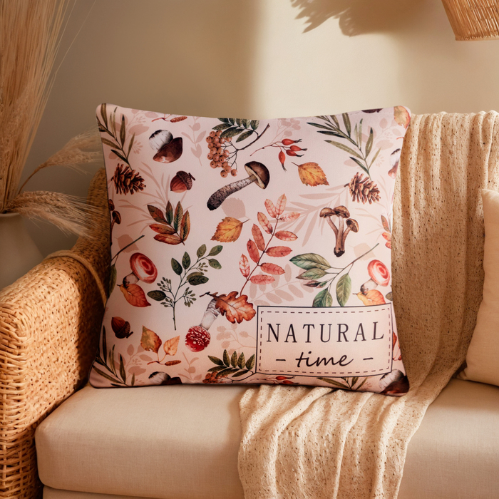 Подушка декоративная «Этель» Natural time, 40×40 см, велюр - Фото 1