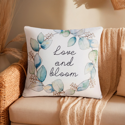 Подушка декоративная «Этель» Love and bloom, 40×40 см, велюр