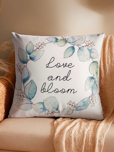 Подушка декоративная «Этель» Love and bloom, 40×40 см, велюр