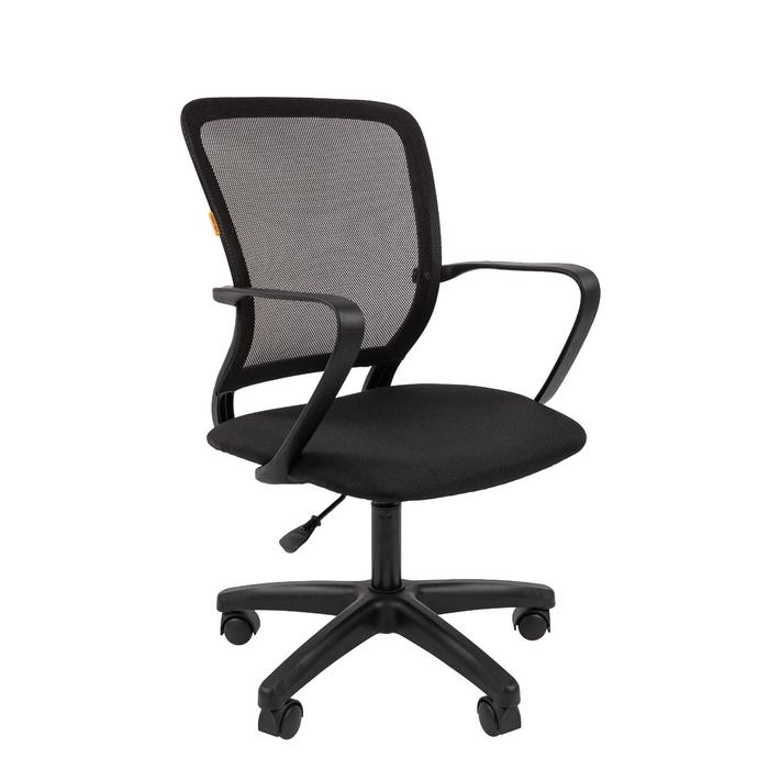 Кресло офисное Chairman 698 LT TW - 01, на колёсиках, сетка/ткань, цвет чёрный