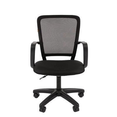 Кресло офисное Chairman 698 LT TW - 01, на колёсиках, сетка/ткань, цвет чёрный