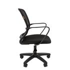 Кресло офисное Chairman 698 LT TW - 01, на колёсиках, сетка/ткань, цвет чёрный - Фото 3