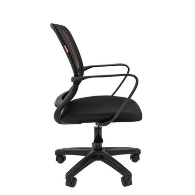 Кресло офисное Chairman 698 LT TW - 01, на колёсиках, сетка/ткань, цвет чёрный