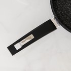 Сковорода «Гранит Black» Induction Pro», d=22 см, пластиковая ручка, индукция, антипригарное покрытие, цвет чёрный - фото 4339756