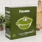 Жаровня «Гранит Black» Induction Pro, 4 л, d=28 см, стеклянная крышка, антипригарное покрытие, индукция, цвет чёрный - Фото 6