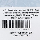 Волокно для валяния Валяшка LG_Austaralia Merino шерсть 100%  Суровый (25) - Фото 4