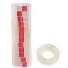 Клейкая лента 12 мм × 21 м, прозрачная - Фото 2