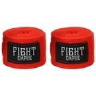 Бинт боксёрский FIGHT EMPIRE 4 м, цвет красный - фото 295406107