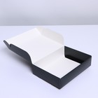 Коробка подарочная складная, упаковка, «Чёрная», 21 х 15 х 5 см - фото 10183810