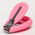 Набор маникюрный детский: ножницы, щипчики, пилочка, пинцет, цвет розовый - Фото 4