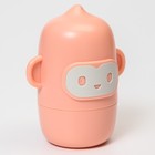 Набор маникюрный детский «Обезьянка»: ножницы, щипчики, пилочка, пинцет, цвет розовый - фото 42737850