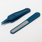 Набор маникюрный детский «Обезьянка»: ножницы, щипчики, пилочка, пинцет, цвет синий 6931021