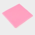 Молд для заливки «Вензеля», силикон, 9 ячеек, 13.6×12.6×0.8 см, розовый - Фото 3