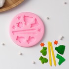 Молд «Зимний уют», 8×8×1 см, цвет МИКС - Фото 1