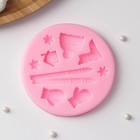 Молд «Зимний уют», 8×8×1 см, цвет МИКС - Фото 2