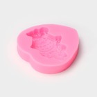 Молд для заливки «Куколка», силикон, 6.5×6.8×1.3 см, розовый - Фото 3