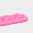 Молд Доляна «Цветочная композиция», силикон, 16,7×3,5×1 см, цвет розовый - фото 4339846