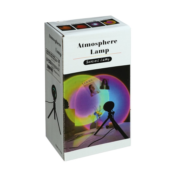 Лампа атмосферная "Закат", 7Вт, от USB, 5В - фото 1877851665
