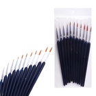 Набор кистей для рисования, нейлон, 11 штук: № 00000, 000, 00, 0, 1, 2, 3, 4, 5, 6, 7, Calligrata, круглые, деревянная ручка, международный размер - Фото 4