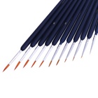 Набор кистей для рисования, нейлон, 11 штук: № 00000, 000, 00, 0, 1, 2, 3, 4, 5, 6, 7, Calligrata, круглые, деревянная ручка, международный размер - Фото 6