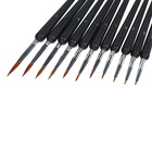 Набор кистей для рисования, нейлон, 11 штук: № 00000, 000, 00, 0, 1, 2, 3, 4, 5, 6, 7, Calligrata, круглые, деревянная ручка, международный размер - фото 64149763