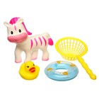 Набор резиновых игрушек для ванны «Веселые друзья», 4 шт, с пищалкой, цвет МИКС, Крошка Я - фото 318718849