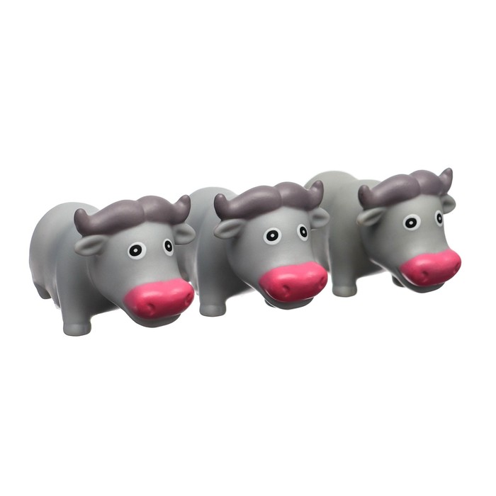 Набор игрушек для игры в ванне «Коровка», мыльница, 3 игрушки 52088