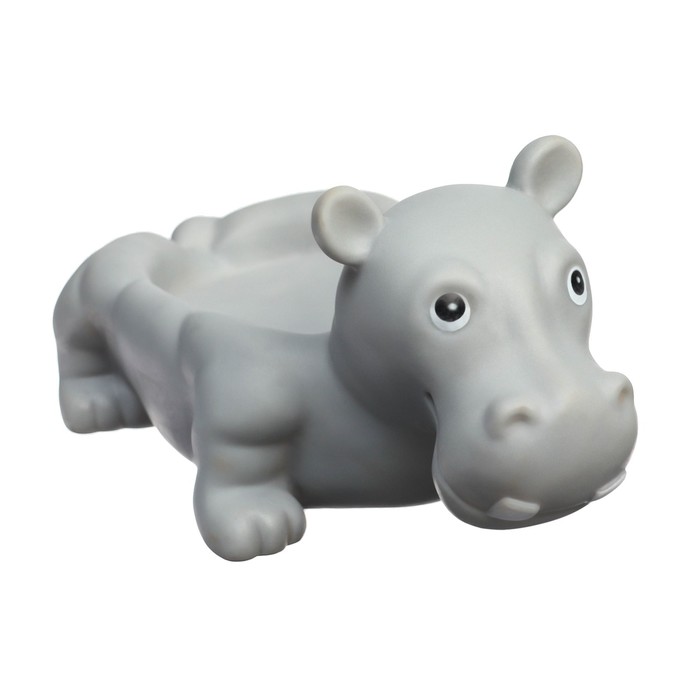 Набор игрушек для игры в ванне «Бегемотик», мыльница, 3 игрушки, с пищалкой 52089