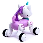 Робот единорог «Мой любимый питомец» IQ BOT, на пульте управления, интерактивный: звук, сенсорный, на аккумуляторе, фиолетовый - Фото 4