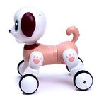 Робот собака «Мой любимый питомец» IQ BOT, на пульте управления, интерактивный: звук, музыкальный, сенсорный, на аккумуляторе, бордовый - фото 7482078