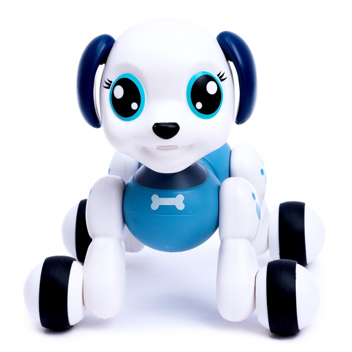 Робот собака «Мой любимый питомец» IQ BOT, на пульте управления, интерактивный: звук, музыкальный, сенсорный, на аккумуляторе, синий - фото 1905894670