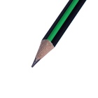 Карандаш чернографитный, НВ, с ластиком, трёхгранный, МИКС - Фото 5