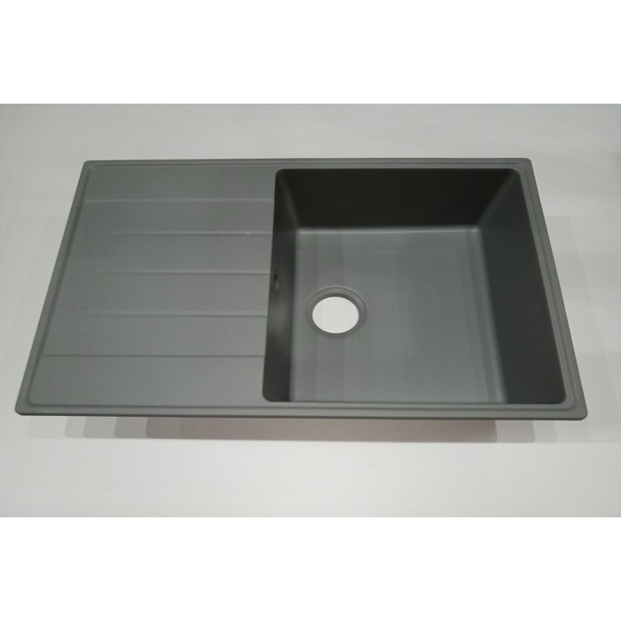 Мойка кухонная кварцевая Ulgran Quartz Prima 780, 780х500 мм, цвет 05 бетон