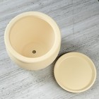 Горшок для цветов "Вьетнам", шёлк, бежевый, 5 л - Фото 2