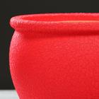 Горшок для цветов "Вьетнам" шёлк, красный, керамика, 5 л - Фото 2
