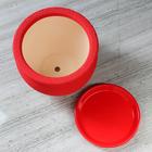 Горшок для цветов "Вьетнам" шёлк, красный, керамика, 5 л - Фото 3