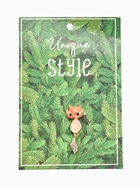 Значок «Лисичка» с подвижным хвостиком, цветной в золоте - Фото 4